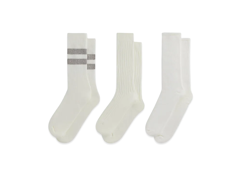 Kith 3-Pack Mixed Cotton Socks "Silk"