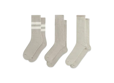 Kith 3-Pack Mixed Cotton Socks "Carabiner Heather"
