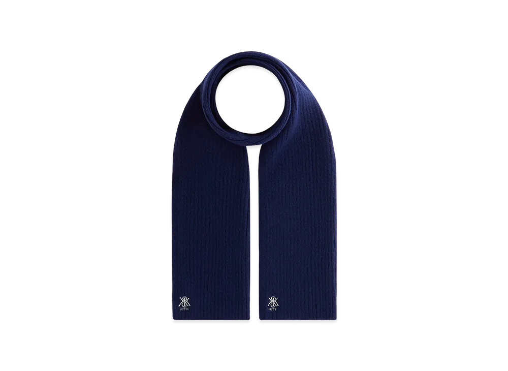 Kith Ribbed Knit Scarf "Nocturnal"