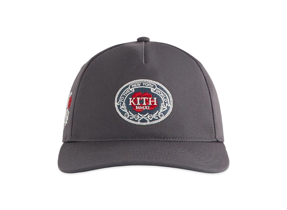 Kith Twill Bay Low Pinch Crown Snapback "Machine"