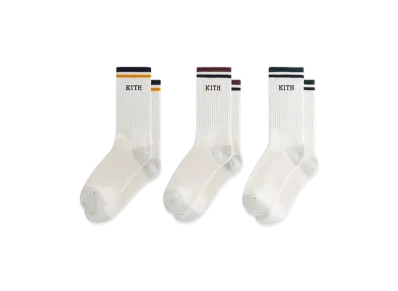 Kith 3-Pack Cotton Crew Socks "Silk"