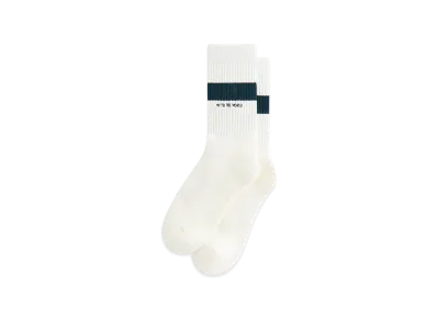Kith Striped Cotton Crew Socks "Silk"