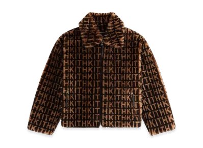Kith Women Waylon II Shearling Monogram Jacket "Legacy"