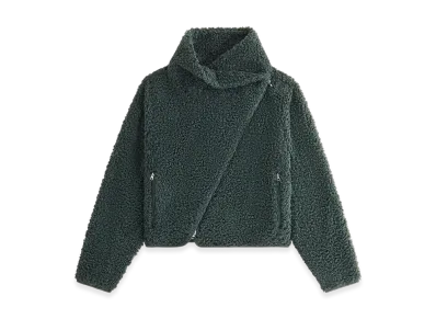 Kith Women Helia Sherpa Asymmetrical Jacket "Machine"