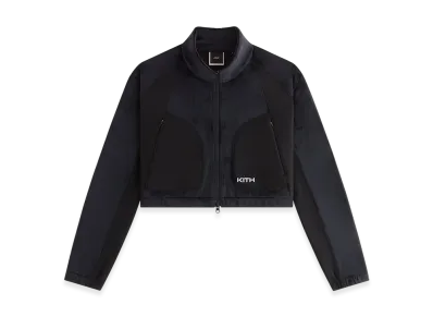 Kith Women Reiko Fleece Cropped Jacket "Black"