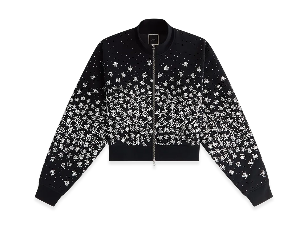 Kith Women Cropped Wyler Falling Crest Jacket "Black"