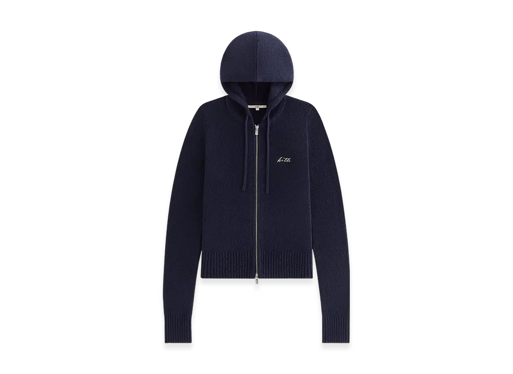 Kith Women Faryn Hooded Zip Sweater "Nocturnal"