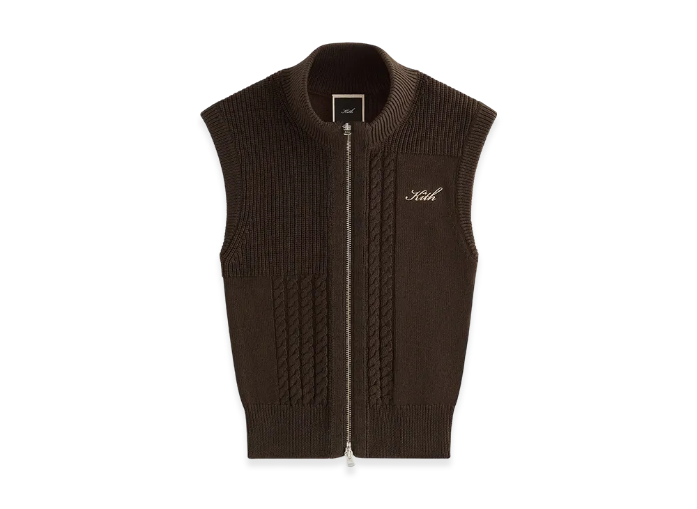 Kith Women Elayne Patchwork Zip Tank "Incognito"