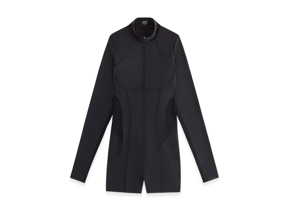 Kith Women Hani Active Long Sleeve Romper "Black"
