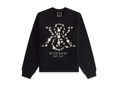 Kith Women Ashwin Pearl Crest Crewneck "Black"