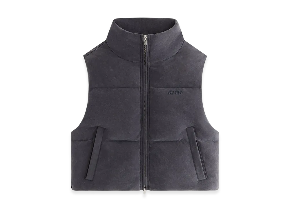 Kith Women Holt Sueded Jersey Vest "Black"