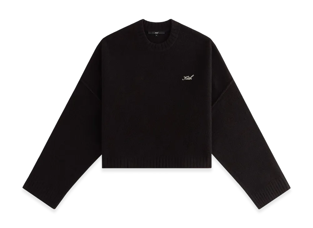 Kith Women Freja Cropped Sweater "Black"