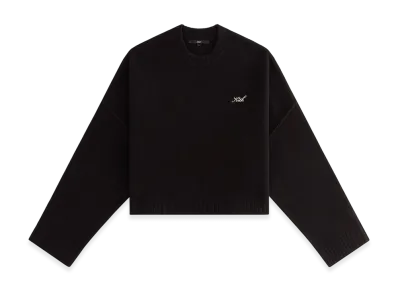 Kith Women Freja Cropped Sweater "Black"