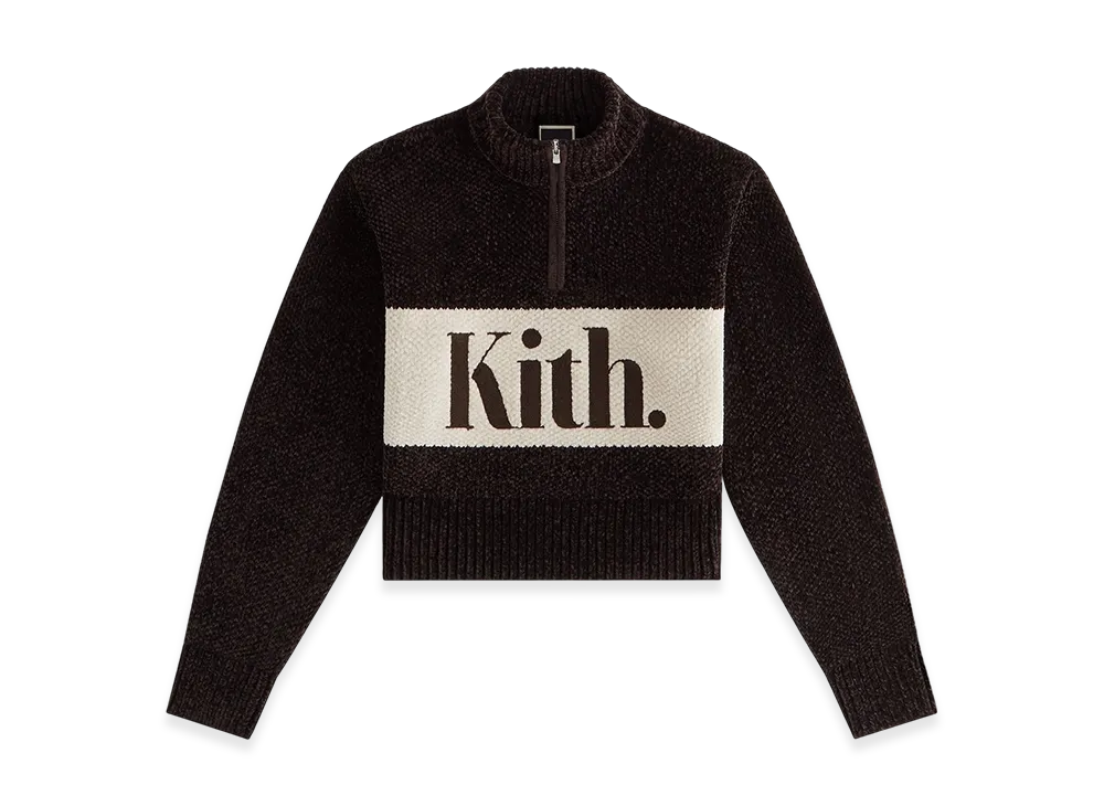 Kith Women Hunter II Chenille Punctuated Quarter Zip "Incognito"