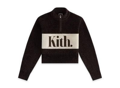 Kith Women Hunter II Chenille Punctuated Quarter Zip "Incognito"