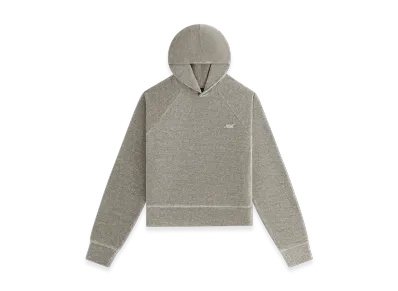 Kith Women Tatum Velour Hoodie "Light Heather Grey"