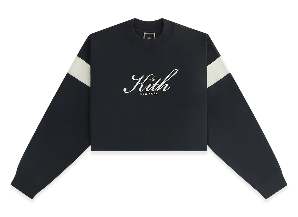 Kith Women Jasper Script Long Sleeve "Black"