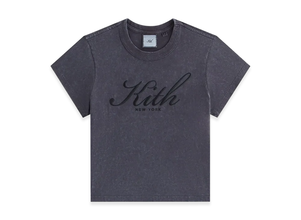 Kith Women Mulberry Script Vintage New York Tee "Black"