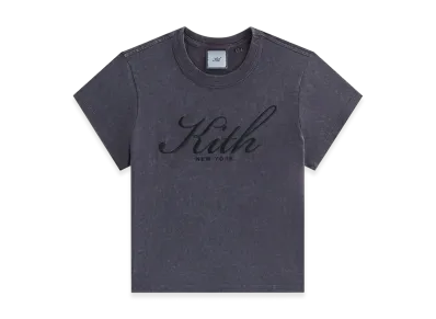 Kith Women Mulberry Script Vintage New York Tee "Black"