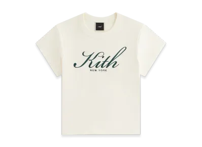 Kith Women Mulberry Script Vintage New York Tee "Sandrift"