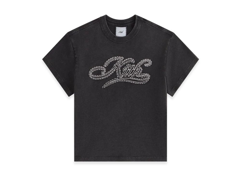 Kith Women Mulberry Studded Vintage Tee "Black"