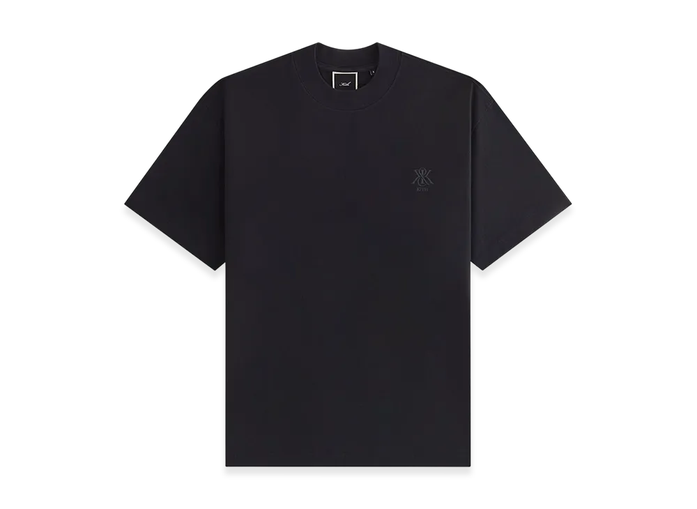 Kith Women Mockneck Vintage Sueded Tee "Black"