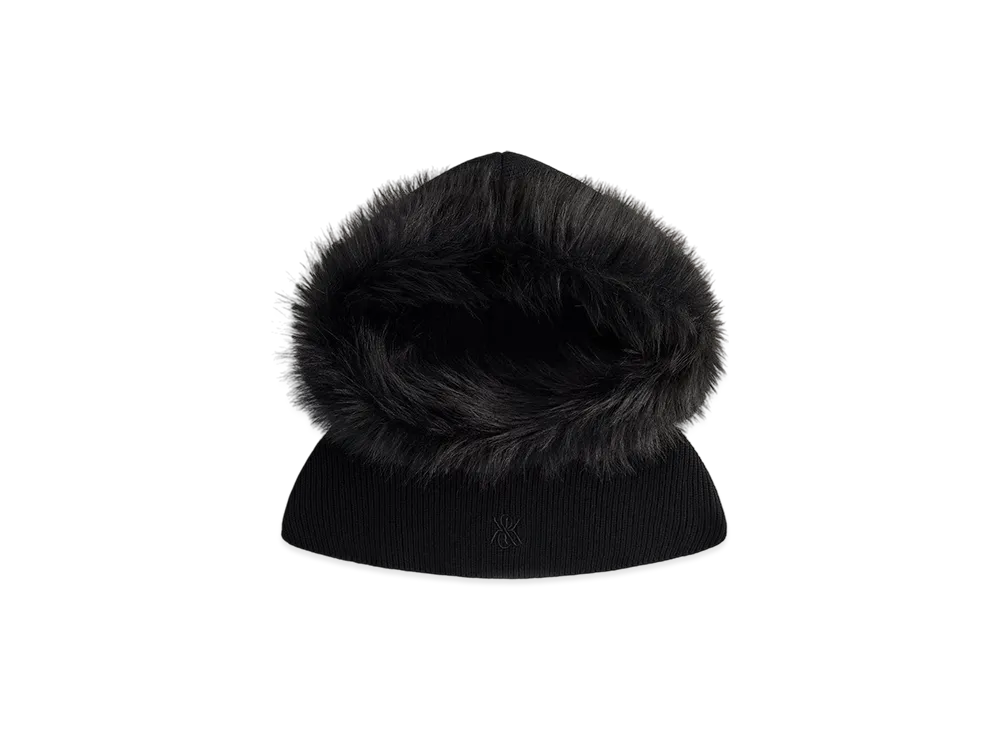 Kith Women Sweater Knit Lined Balaclava Hood "Black"