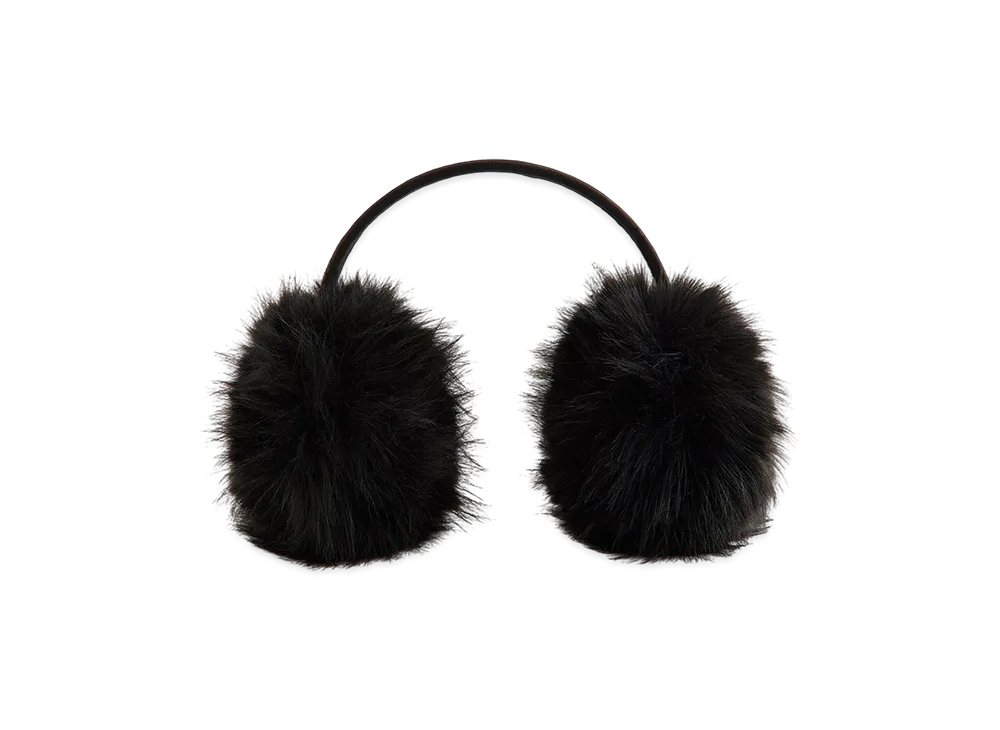 Kith Women Faux Fur Shaggy Ear Muff "Black"