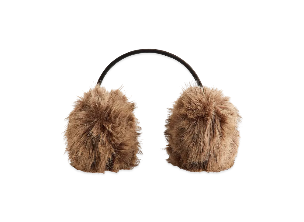 Kith Women Faux Fur Shaggy Ear Muff "Birch"