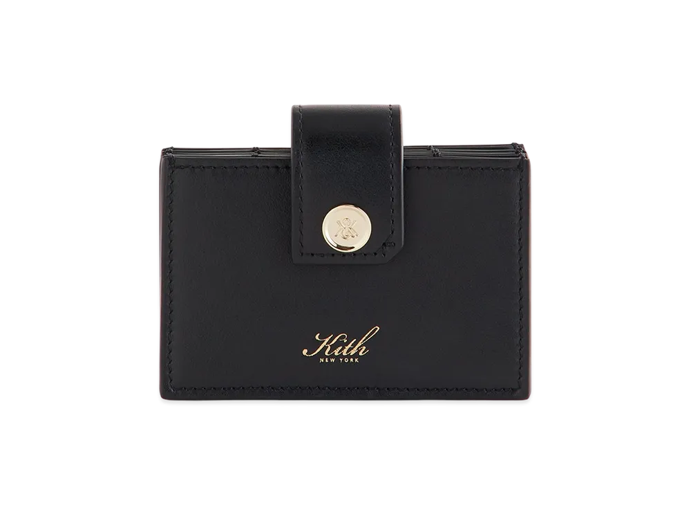 Kith Women Notch Accordion Wallet "Black"