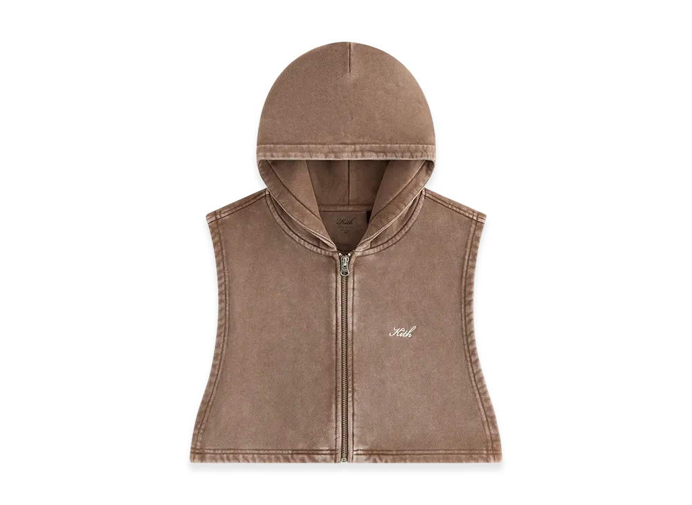 Kith Women Tanner Washed Hooded Dickey "Timber"