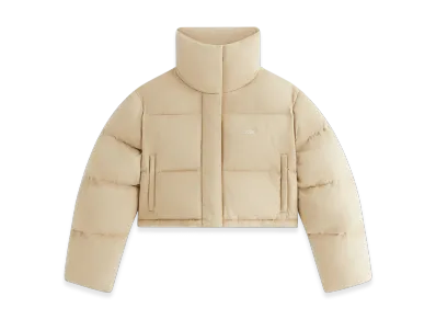Kith Women Shae Cropped Denim Puffer "Birch"