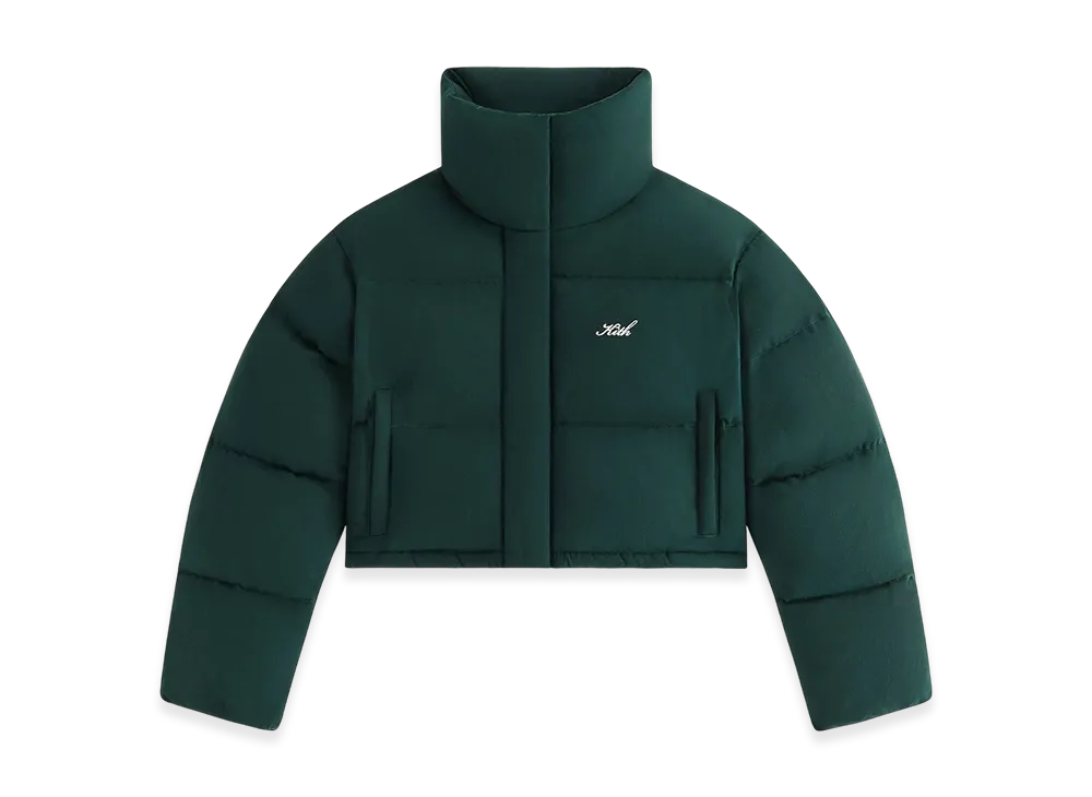 Kith Women Shae Cropped Denim Puffer "Stadium"