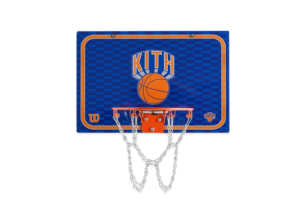 Kith x Wilson for the New York Knicks Mini Hoop "Navy/Orange"