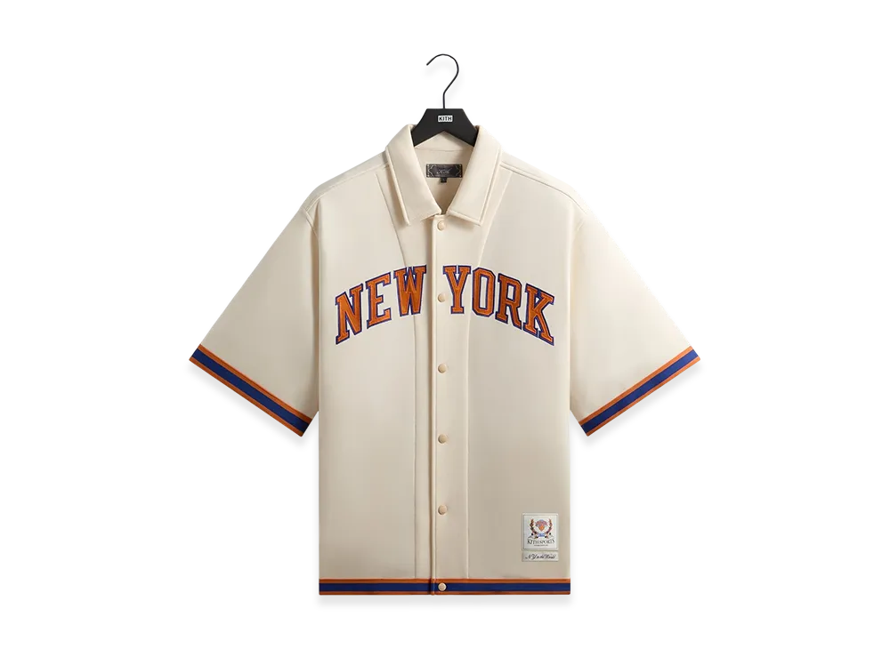 Kith x the New York Knicks Patrick Ewing Woodpoint Shirt "Sandrift"