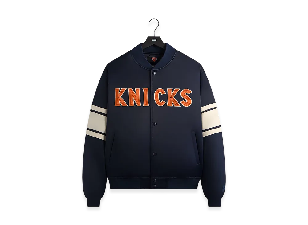 Kith x the New York Knicks Classic Satin Bomber Jacket "Nocturnal"