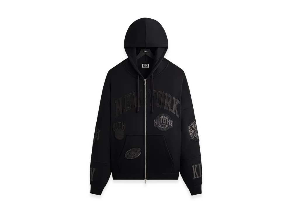 Kith x the New York Knicks Mash Up Braxton Vintage Hoodie "Black"