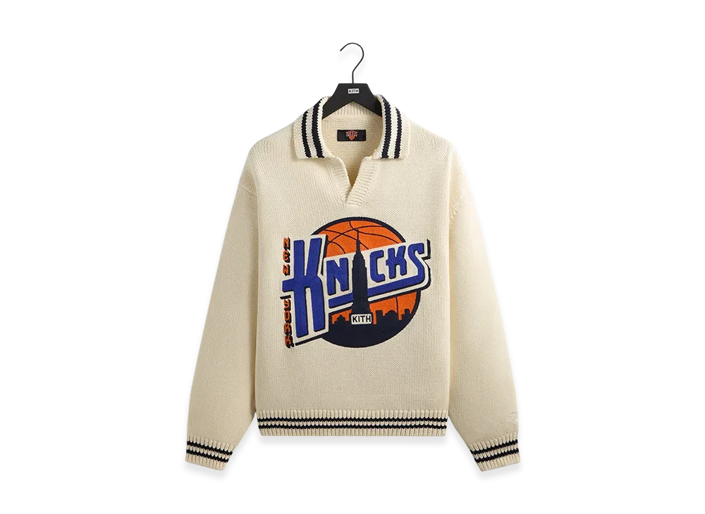 Kith x the New York Knicks Nelson Rugby Sweater "Sandrift"