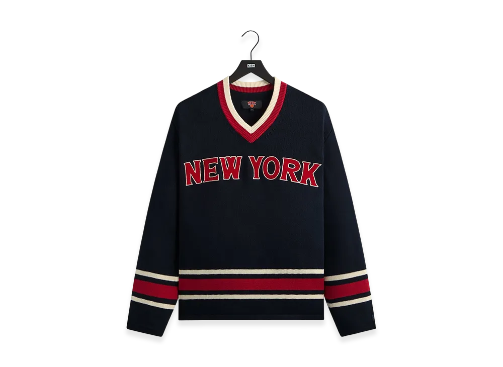 Kith x the New York Knicks Classic Beau Knit Sweater "Nocturnal"