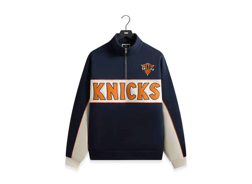 Kith x the New York Knicks Coach Vintage Nelson Quarter Zip "Nocturnal"