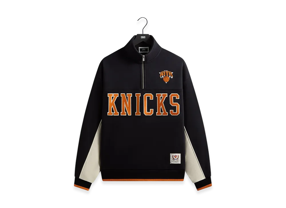 Kith x the New York Knicks Madison Square Garden Vintage Nelson Quarter Zip "Black"