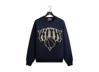 Kith x the New York Knicks Cutoff Nelson Raglan Vintage Crewneck "Nocturnal"
