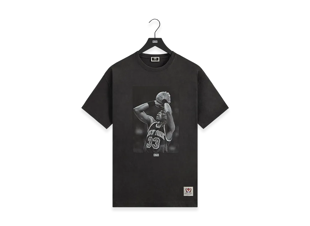 Kith x the New York Knicks Patrick Ewing Vintage Tee "Black"