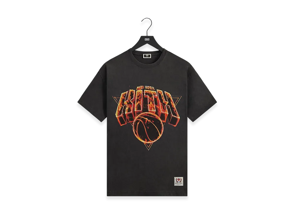 Kith x the New York Knicks Fire Vintage Jones Tee "Black"