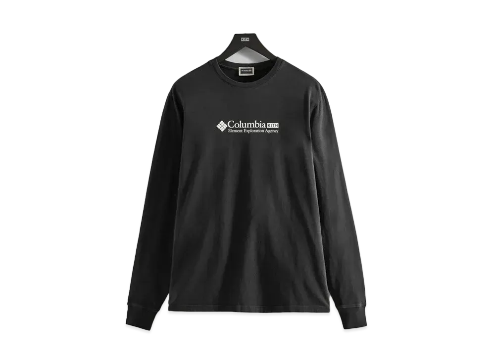Kith x Columbia Element Exploration Agency L/S Tee "Black"