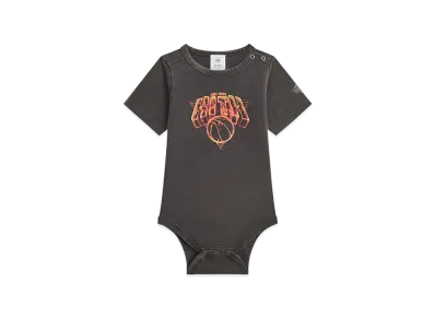 Kith Baby for the New York Knicks Vintage Fire Bodysuit "Black"