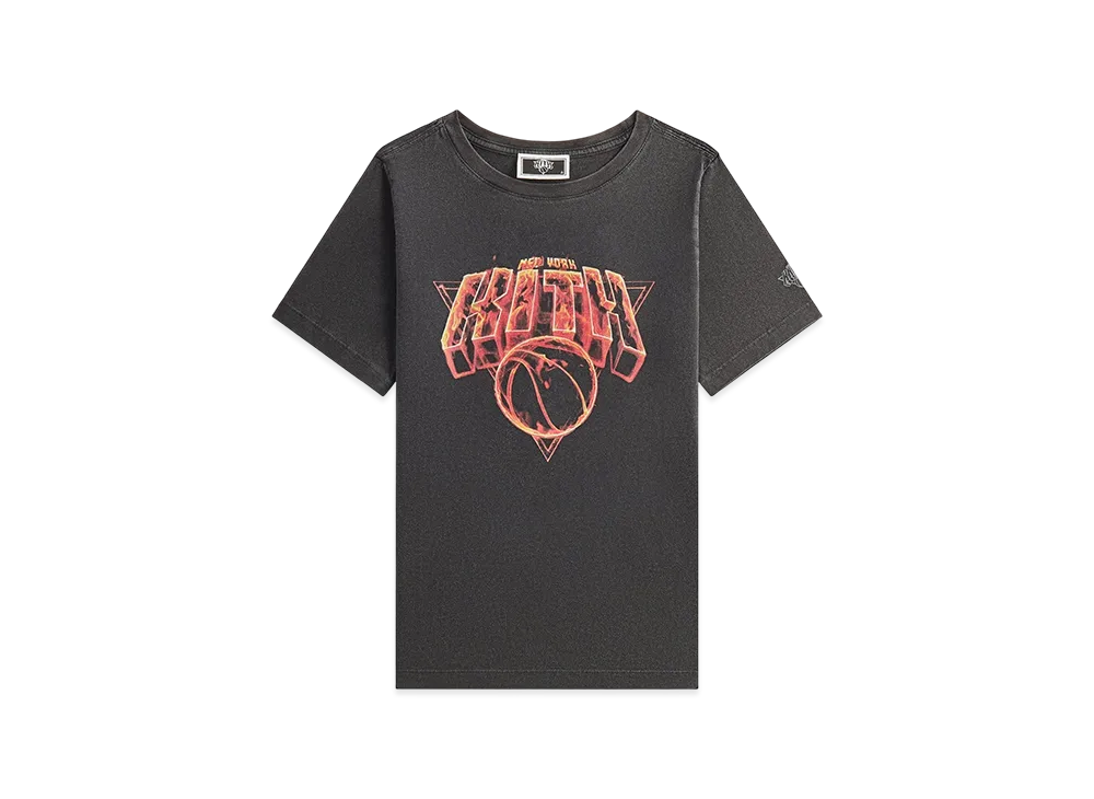 Kith Kids for the New York Knicks Vintage Fire Tee "Black"