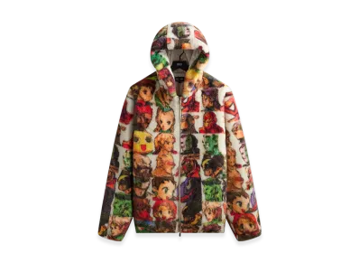 Kith x Marvel vs. Capcom Fighter Vintage Faux Fur Jaysen Hoodie "Sandrift"