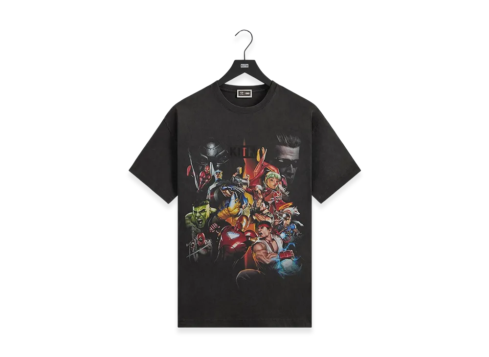 Kith x Marvel vs. Capcom Ultimate Vintage Tee "Black"
