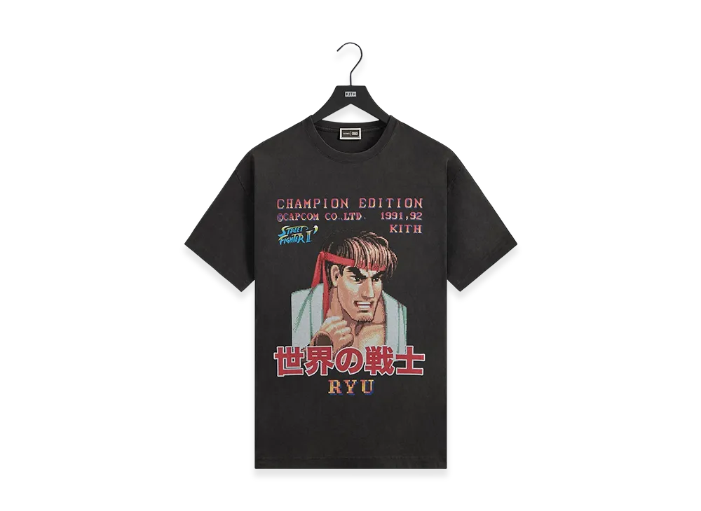 Kith x Capcom Ryu Champion Edition Vintage Tee "Black"